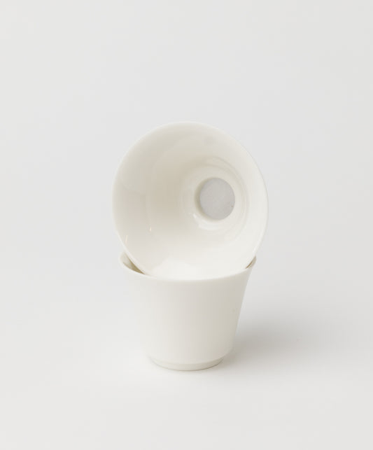 ceramic tea strainer with mesh stacked