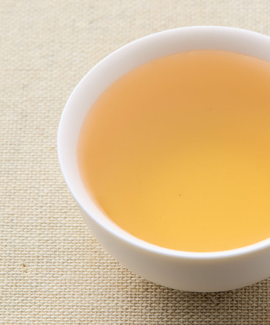 wuyi roast tea liquid in a cup