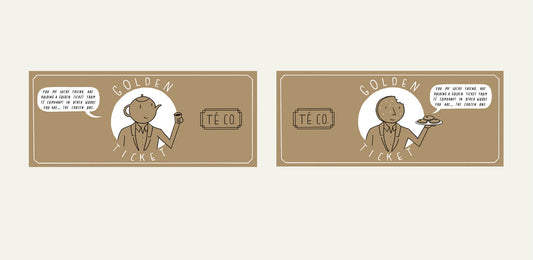 Illustration of a Golden Ticket from Te Company.