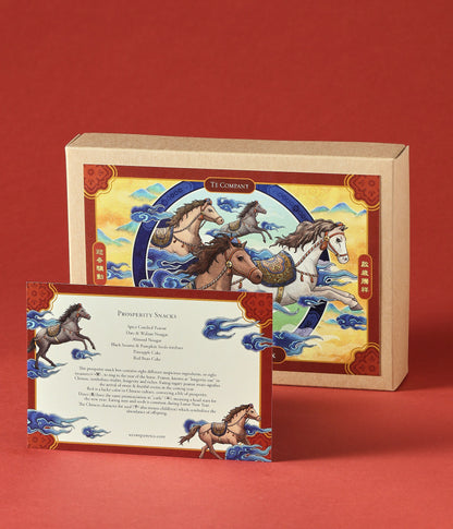 Lunar New Year snack box and product insert