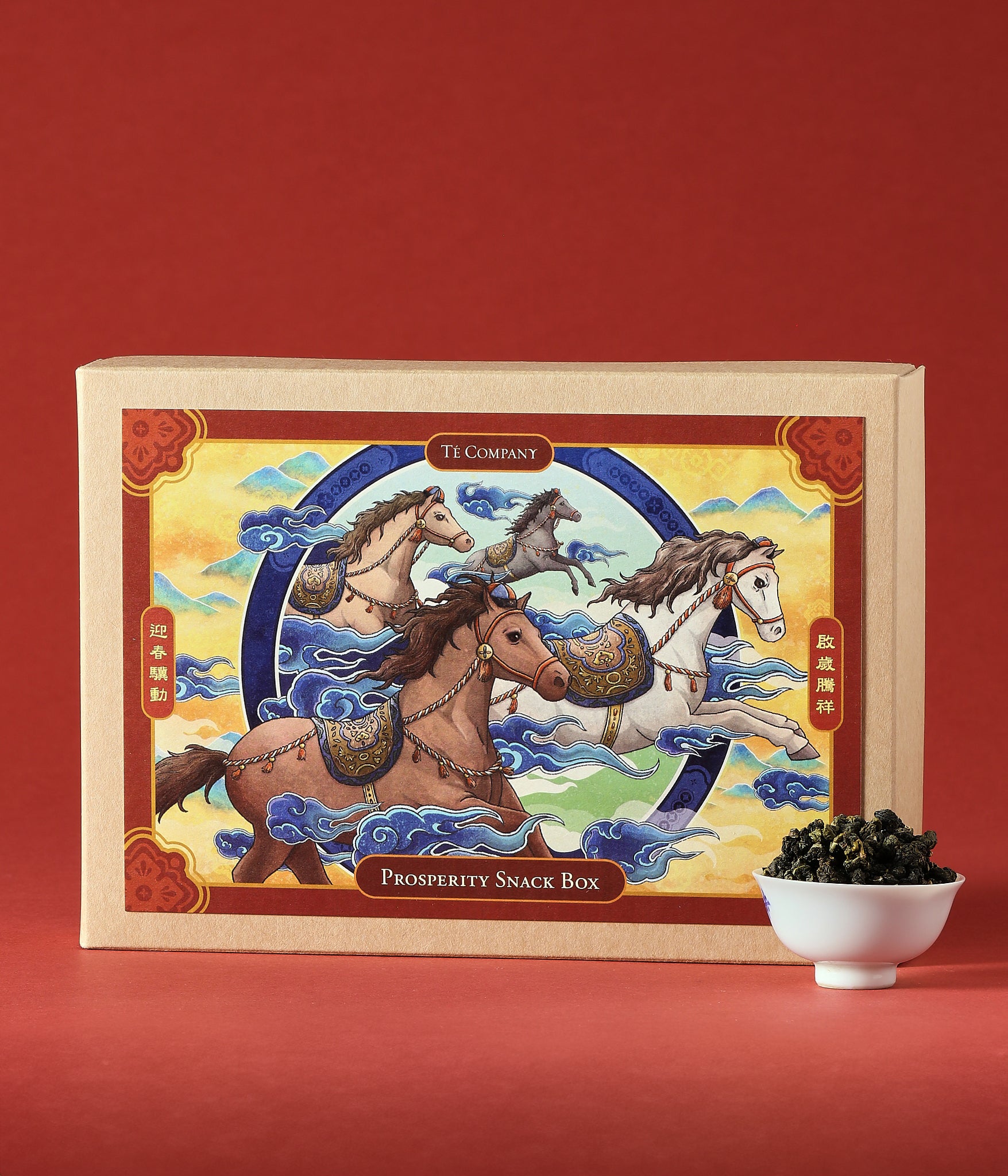 Prosperity Snack Box with loose leaf tea