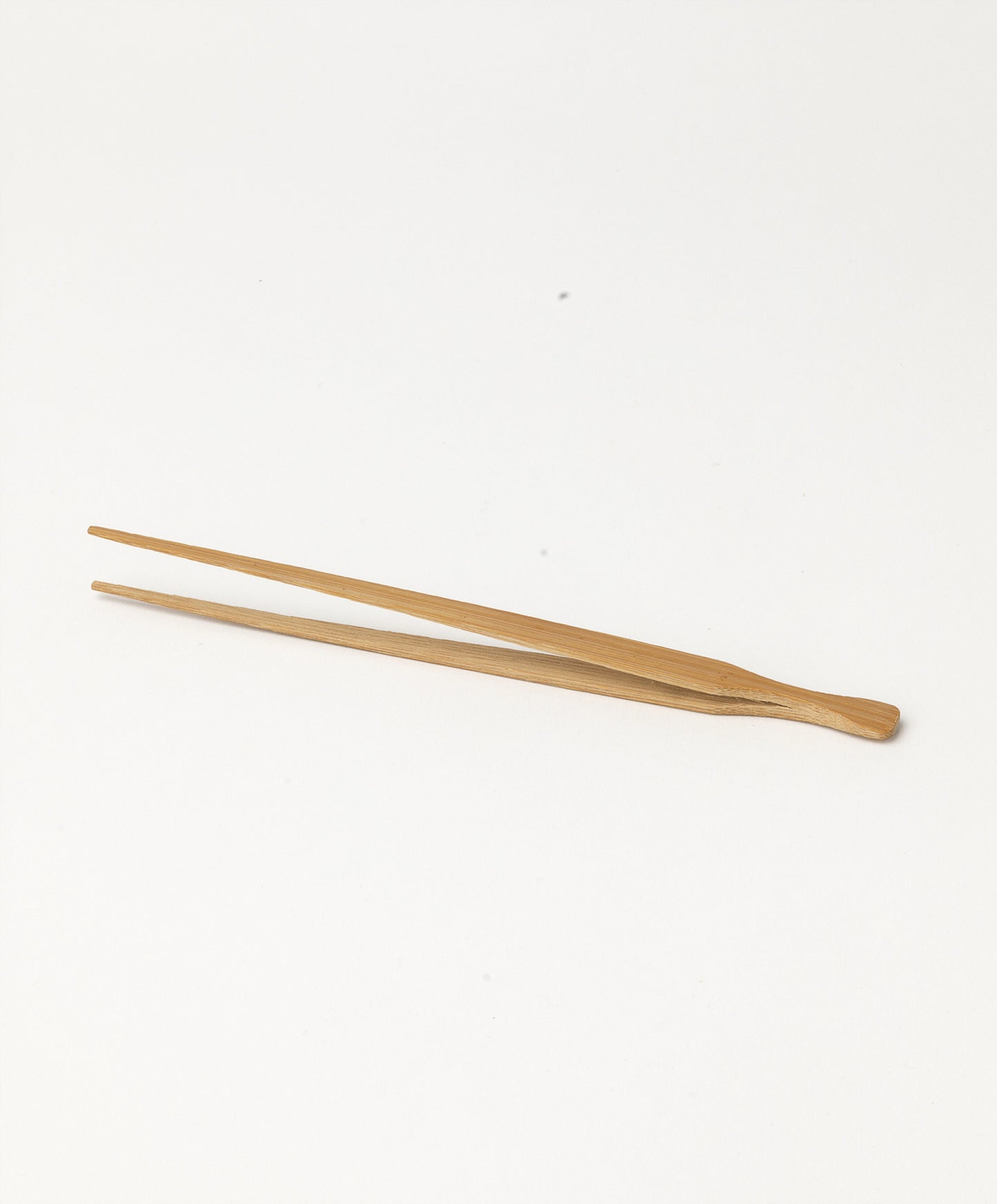 Side view of the Bamboo Tea Tongs.