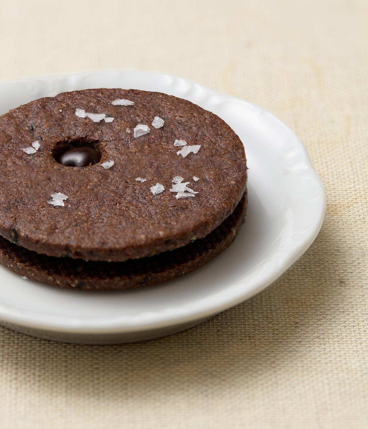 Black Sesame Linzer Cookie