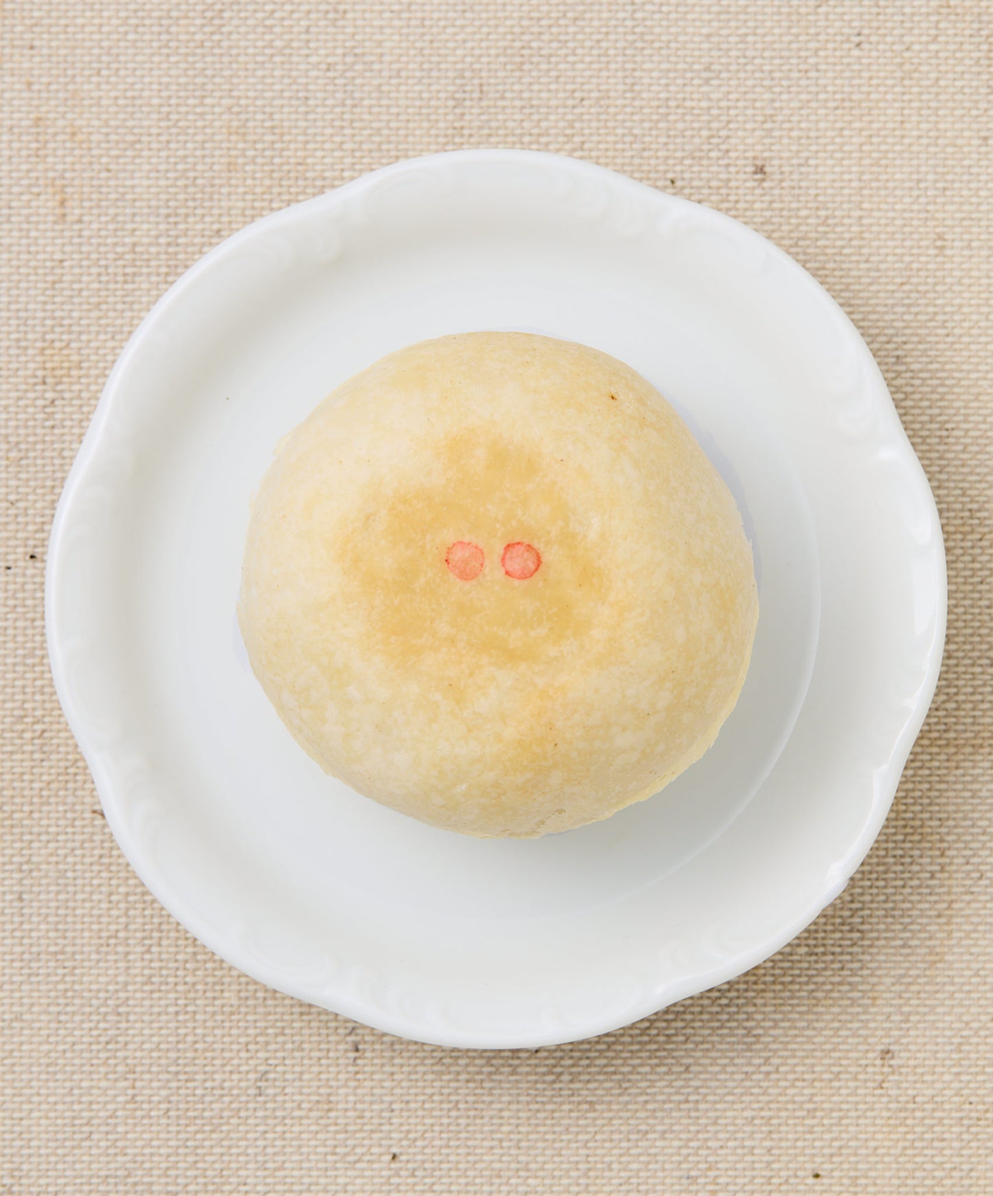 mooncake on a white plate