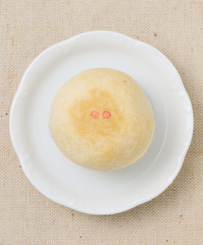 mooncake on a white plate