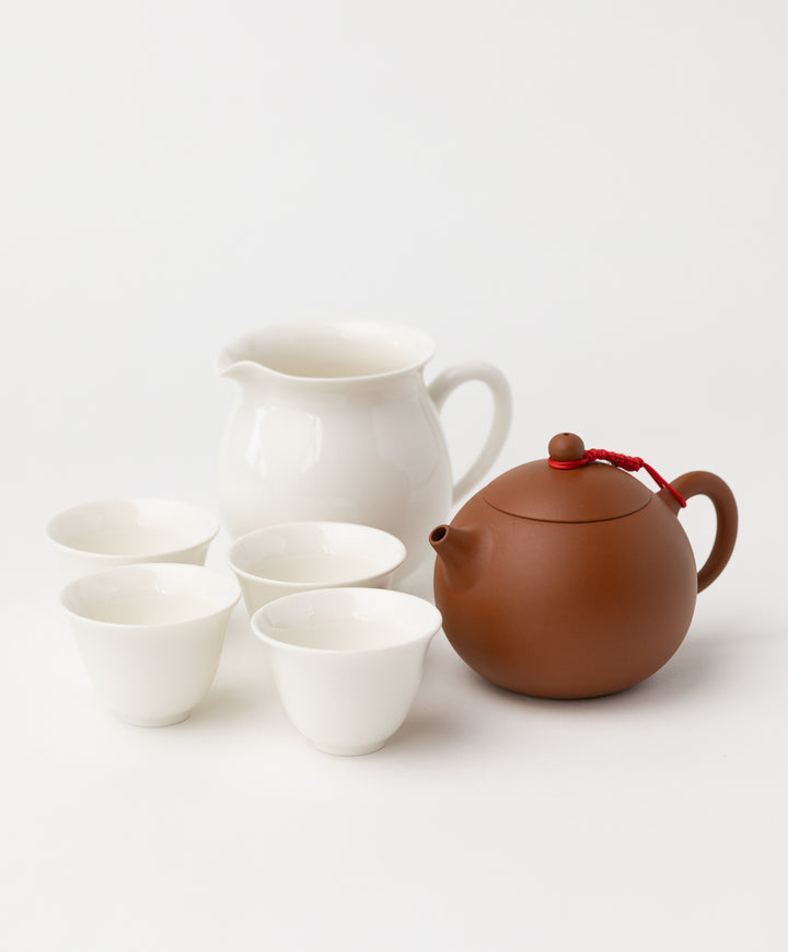 tea brewing set starter kit terracotta