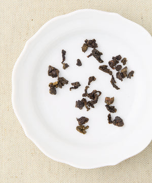 wuyi roast dry tea leaves