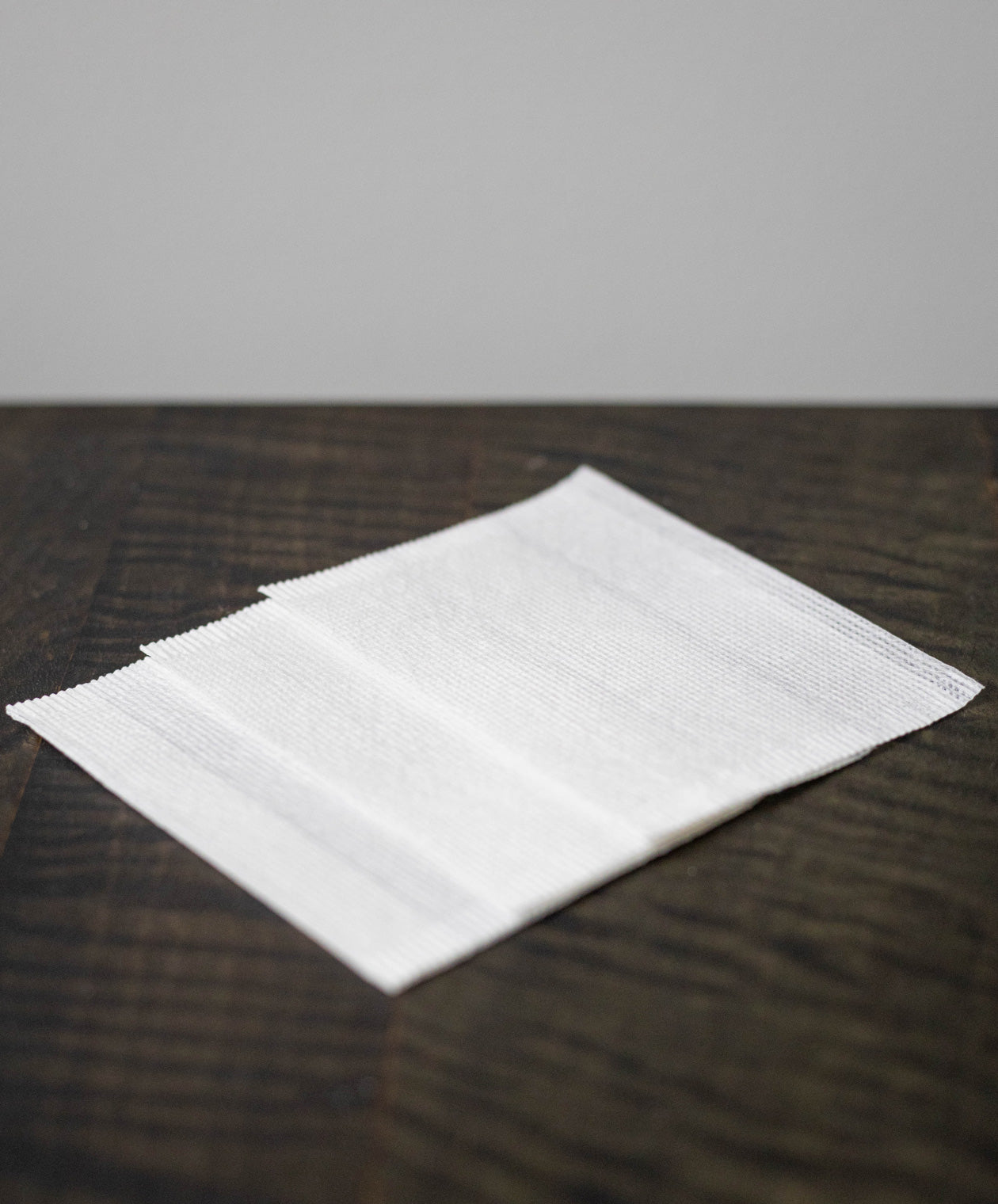 three cotton tea bags