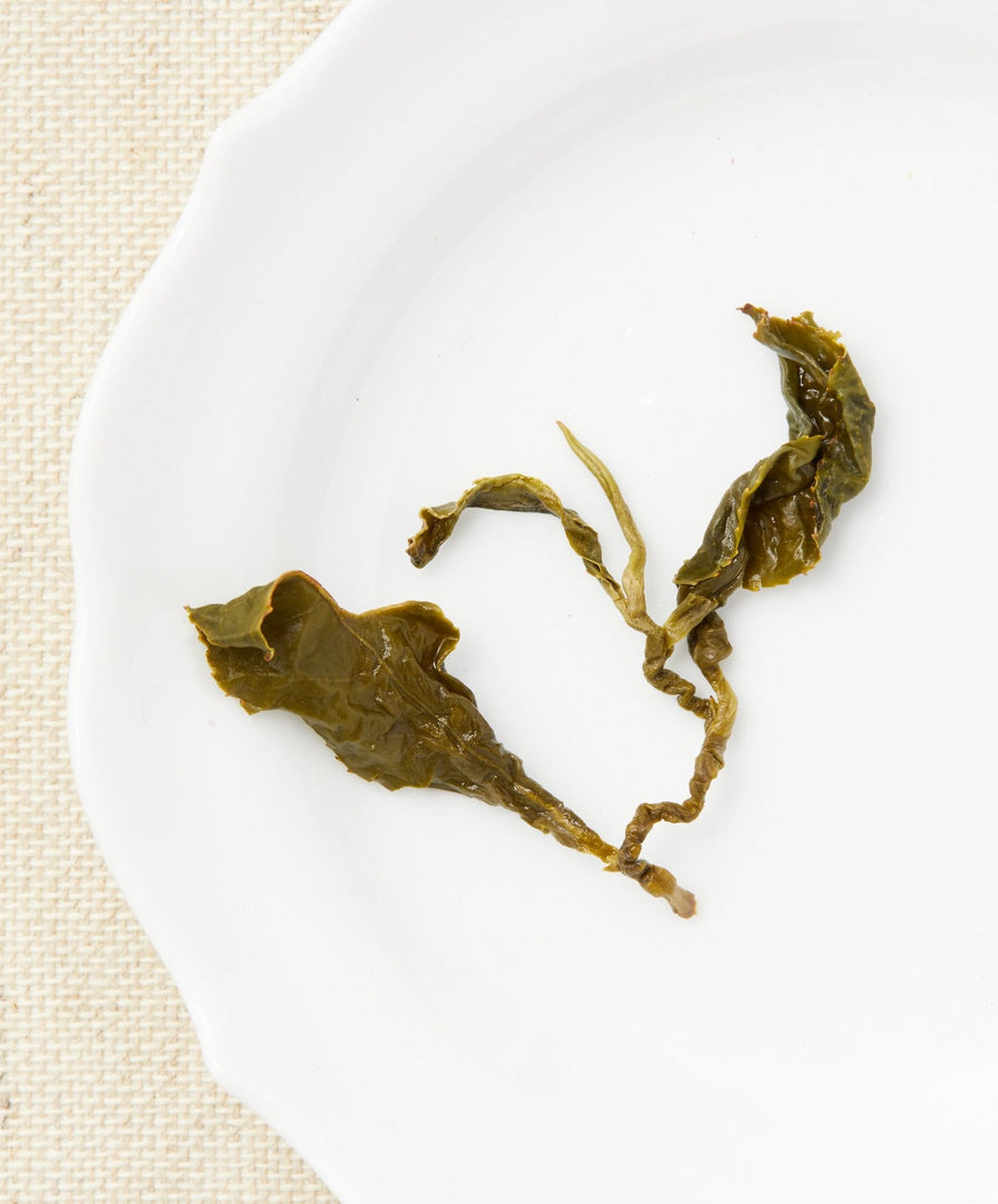 Li Shan oolong tea open leaf